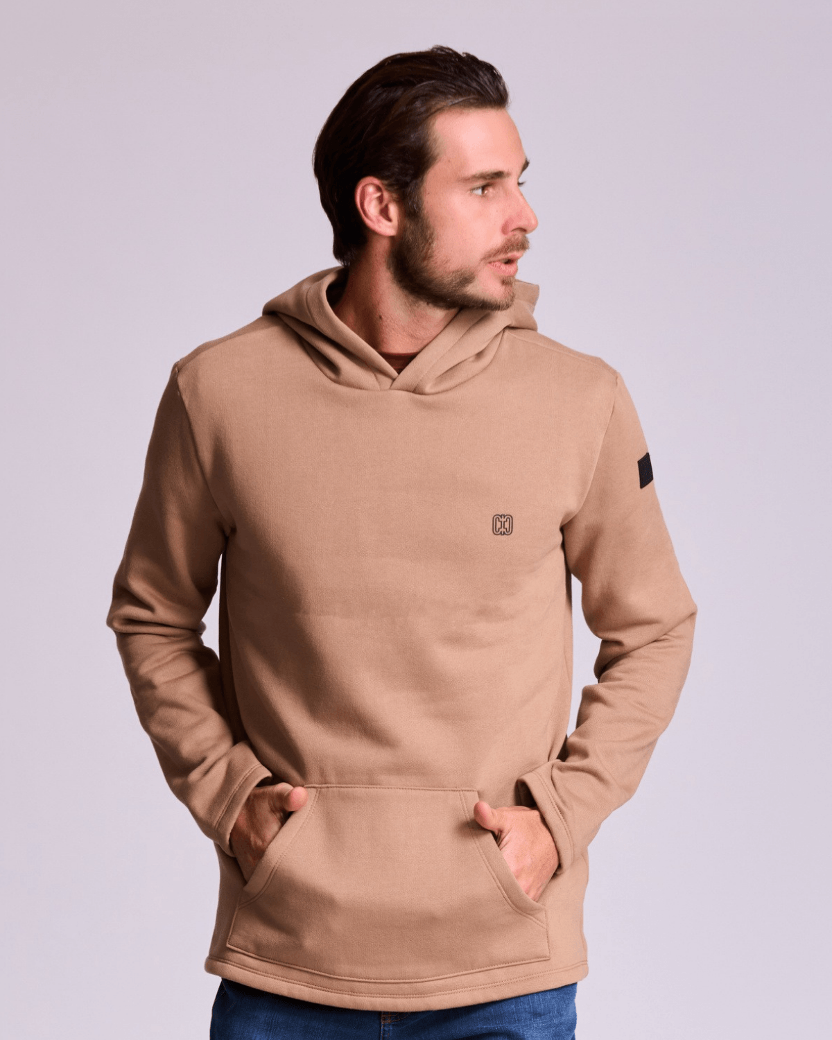 BLUSÃO DE MOLETOM COM CAPUZ MASCULINO